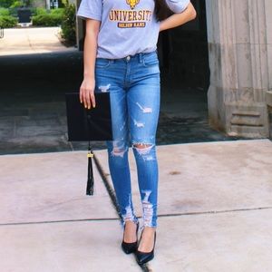 American eagle high rise skinny jeans